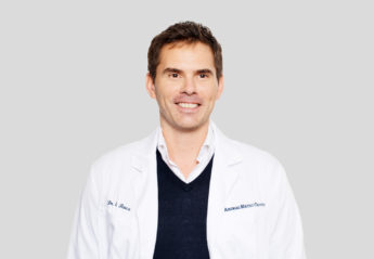 Dr. Alexandre Le Roux of the Animal Medical Center in New York City