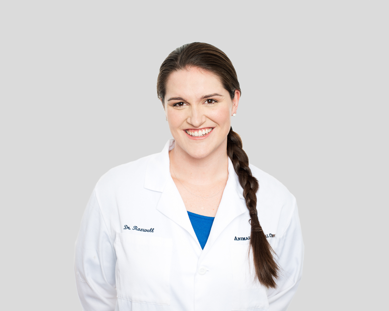 Dr. Caitlin Roswell of the Animal Medical Center in New York City