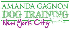 A logo for Amanda Gagnon Dog Training New York City