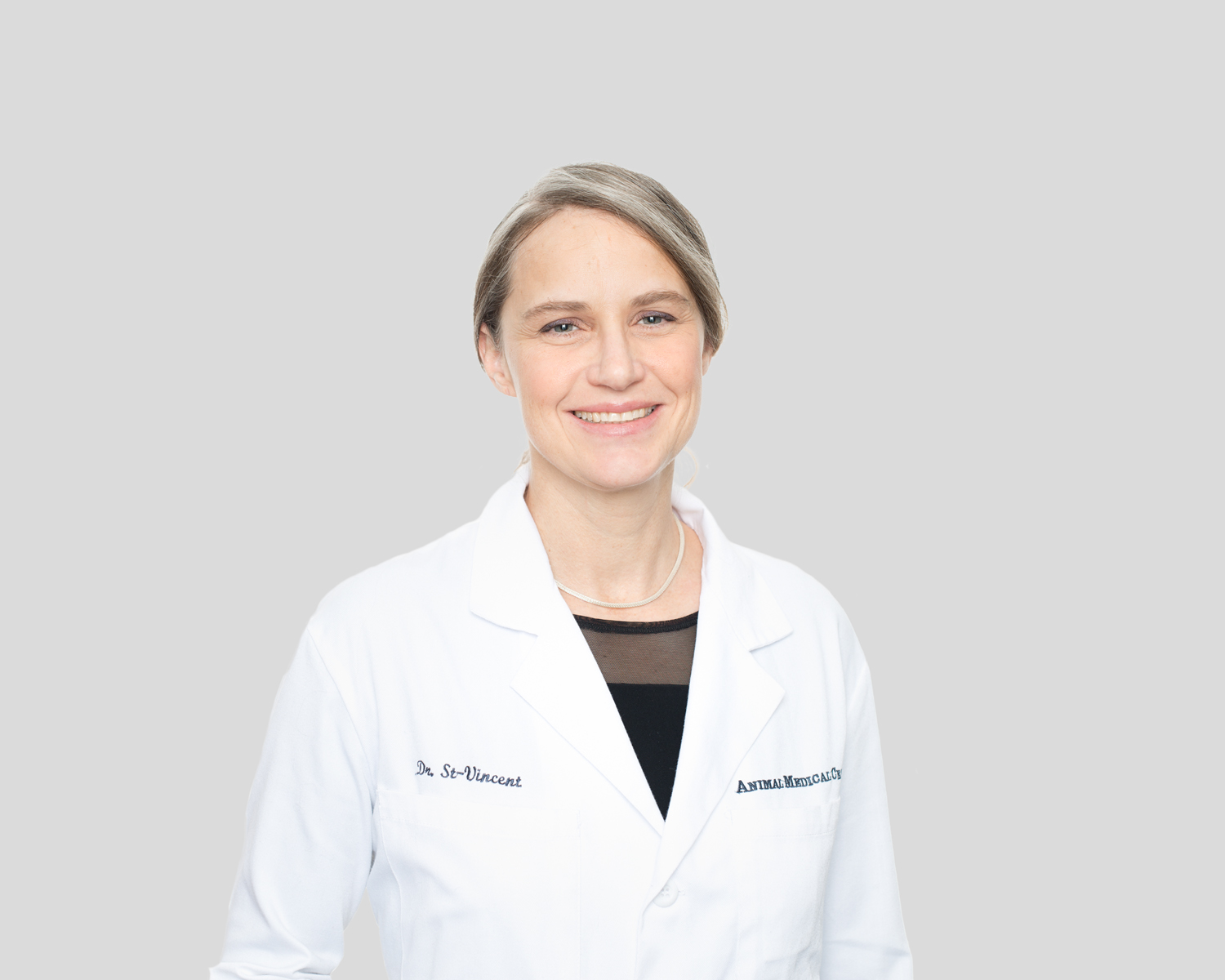 Dr. Rachel St-Vincent of the Animal Medical Center in New York City