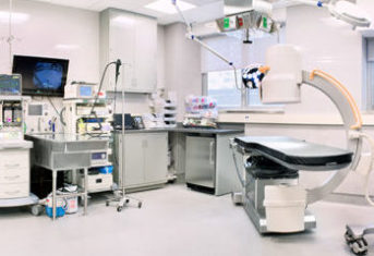 A photo of the endoscopy suite at the Animal Medical Center of New York City