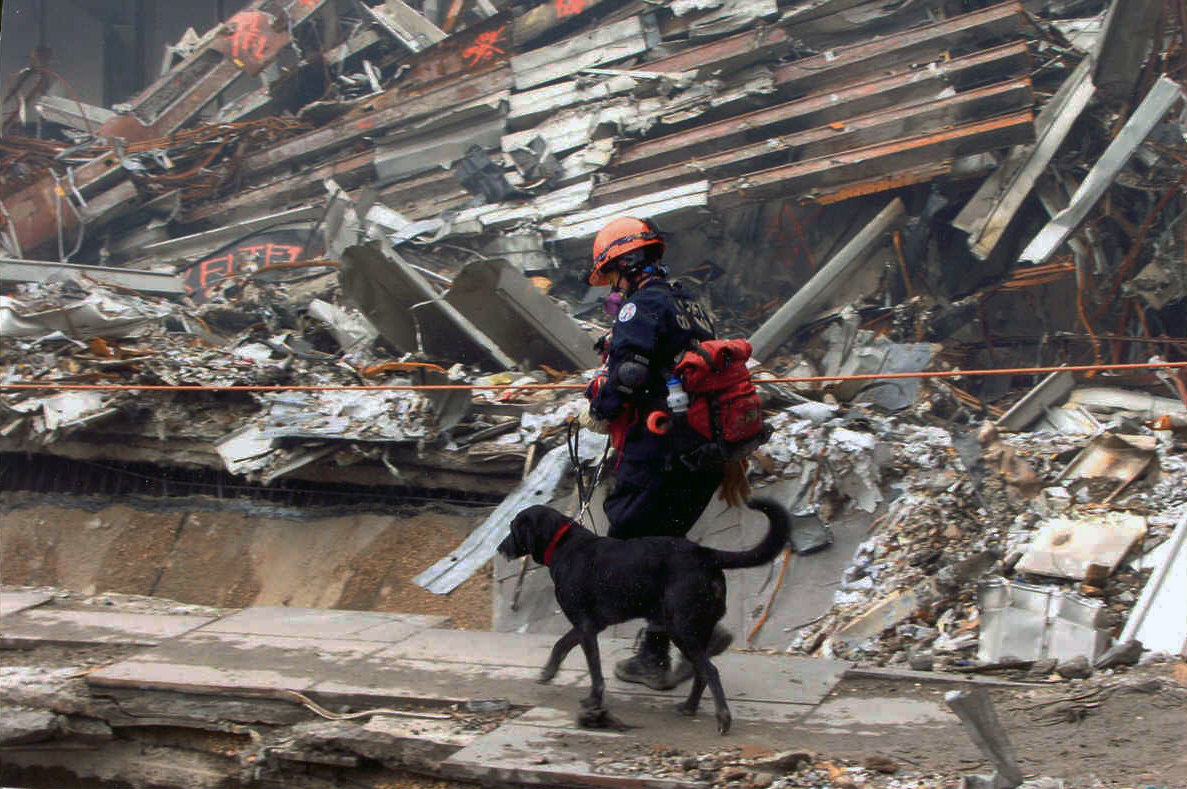 A search and rescue team at Ground Zero