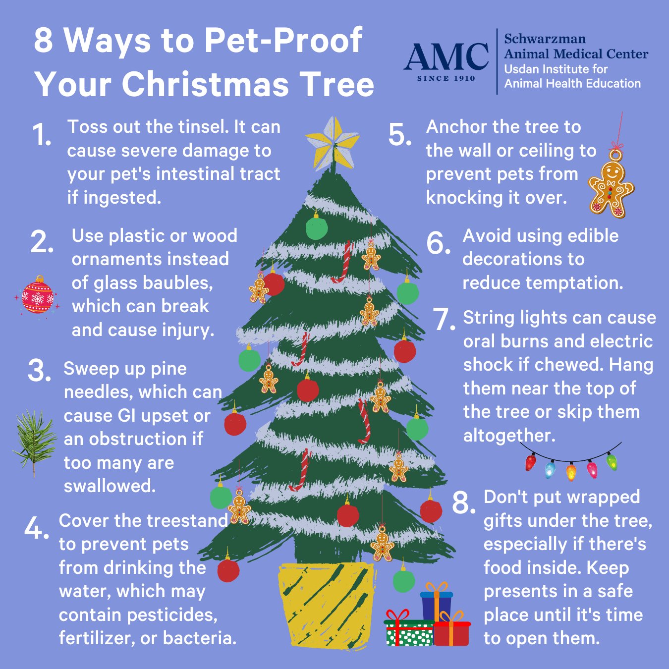 8 ways to pet-proof a christmas tree