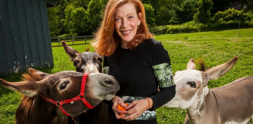 Susan Orlean with animals