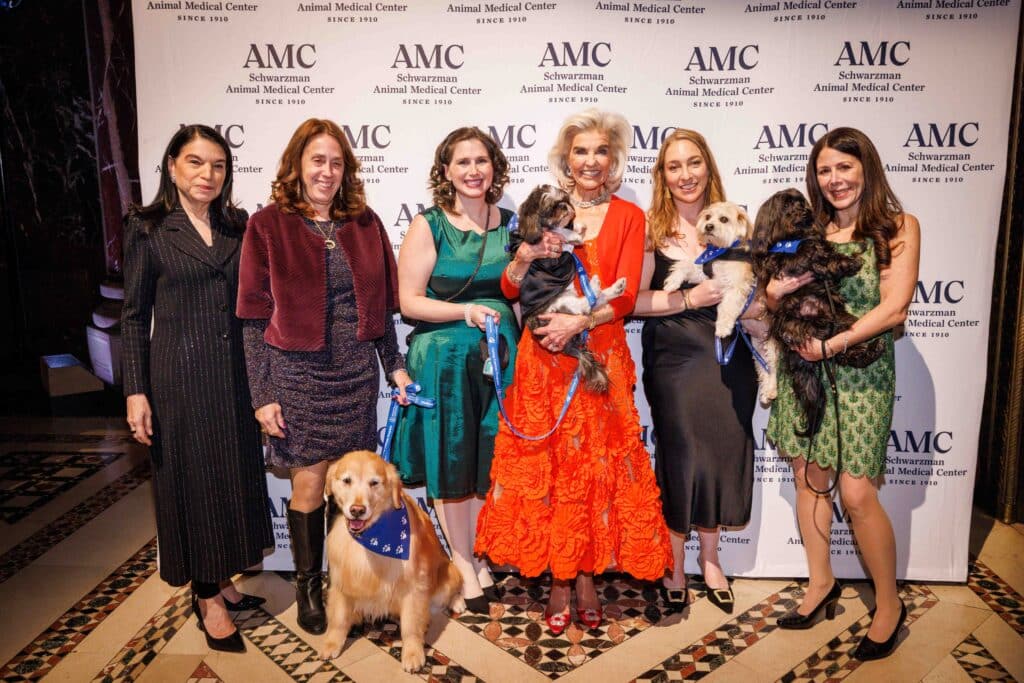 Emilia Saint-Amand Krimendahl with Memorial Sloan Kettering’s Caring Canines