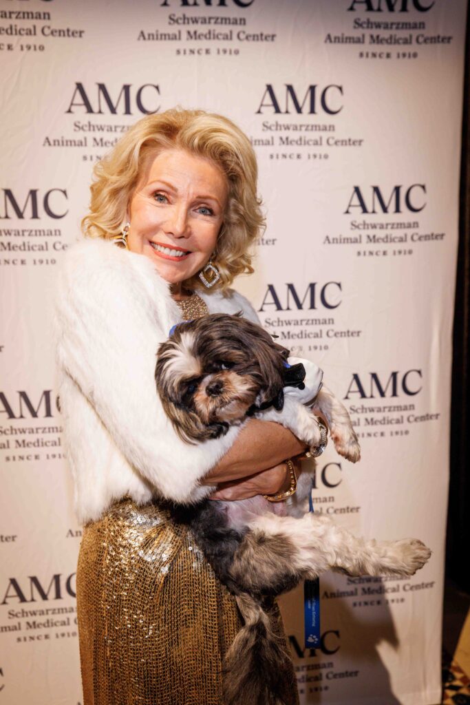 Christine Schwarzman with MSK Caring Canine Mushu