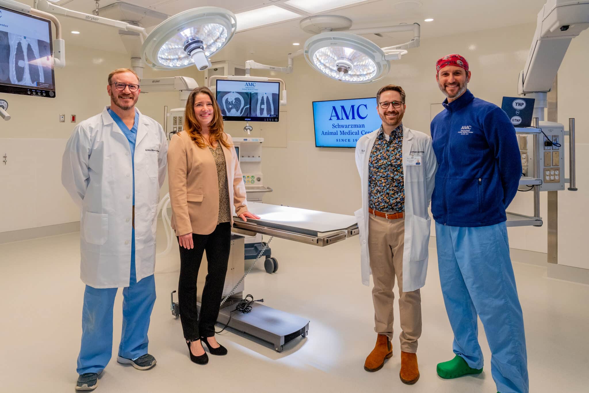 AMC's surgeons in their new surgical suite
