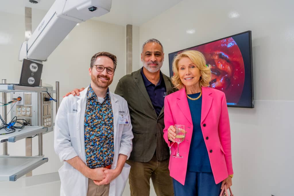 AMC Surgical Center ribbon cutting Dr. Ferrari, Terry Moon and Christine Schwarzman