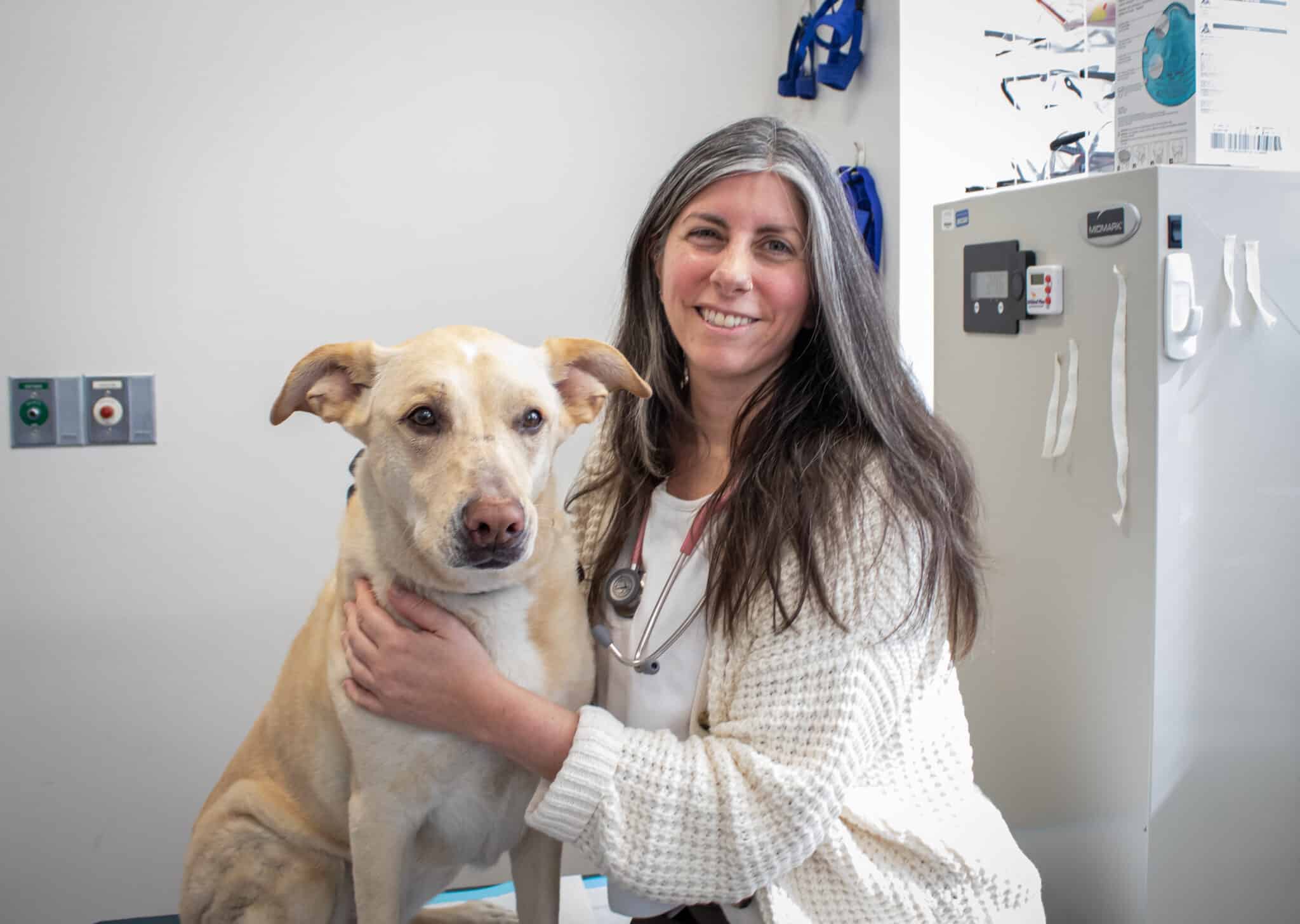 Dr. Brooke Britton with a patient.